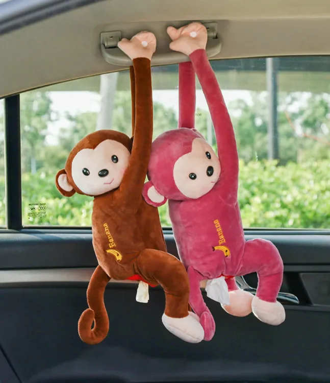 Car Seat Back Tray Paper Towel Storage Box Car Hanging Tissue Box Cartoon Lovely Hanging Pumping Paper Towel Tray